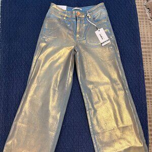 Bayeas High Rise Golden Jeans size 28